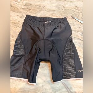 NOOYME Padded Cycling Shorts Men’s Medium Black Bike Shorts Mesh Panels